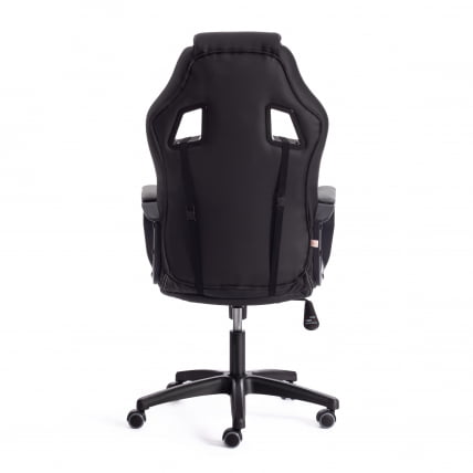 Кресло ДРИВЕР (22) кож/зам/ткань, черный/серый, 36-6/ТВ-12 / DRIVER 36-6/TW-12_3