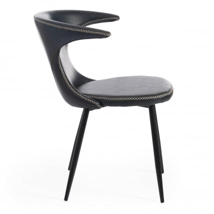 Стул ФЛАИР (мод. 9020) экокожа/металл, 60 х 56 х 78 см , зеленый 14/черный / FLAIR (mod._1