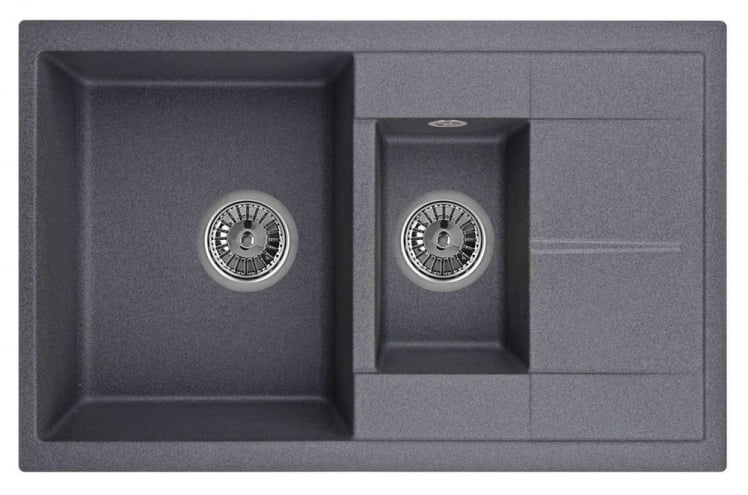 Кухонная мойка ГРАНУЛА 7802 Графит / GRANULA_0