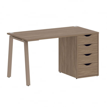 Стол письменный ХОМЕ ОФФИCЕ ВР.СП-3-138.4.А Дуб Аризона/Мокко металл / HOME OFFICE VR.SP-3-138.4.A_0