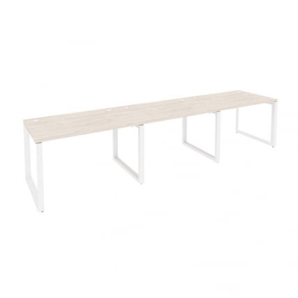 Рабочая станция на О-образном м/к ОНИКС О.МО-РС-3.2.8 Денвер Светлый/Белый / ONIX O.MO-RS-3.2.8_0