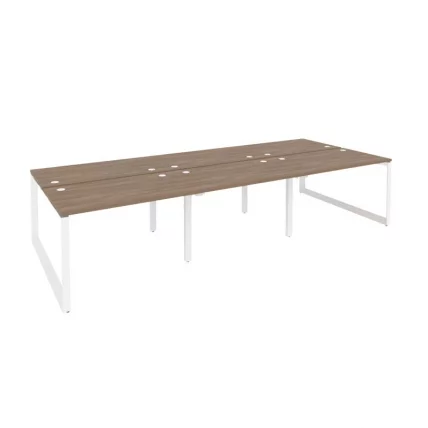 Рабочая станция на О-образном м/к ОНИКС О.МО-Д.РС-6.2.7 Дуб Аризона/Белый / ONIX O.MO-D.RS-6.2.7_0