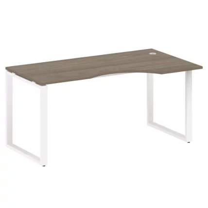 Стол криволинейный правый на О-образном м/к МЕТАЛ СЙСТЕМ БО.СА-1 Пр Вяз/Белый / METAL SYSTEM_0