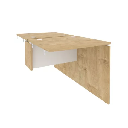 Стол-приставка двойной к опорным элементам ОНИКС О.Д.СПР-0.7 Тиквуд Светлый/Белый / ONIX O.D.SPR-0.7_0