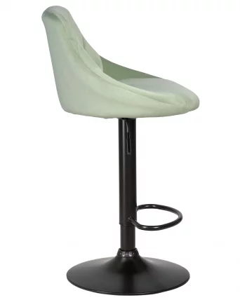 Стул барный ДОБРИН ЛОГАН БЛАCК Мятный велюр МДЖ9-87 / DOBRIN LOGAN BLACK MJ9-87_2