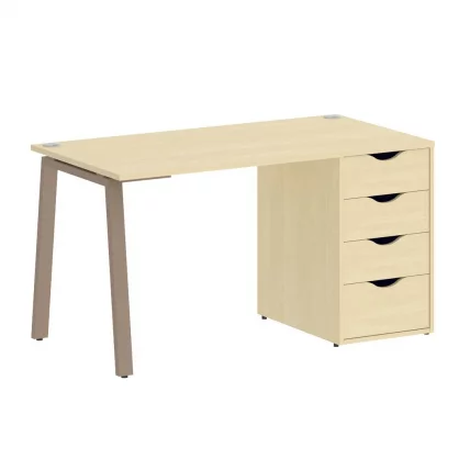 Стол письменный ХОМЕ ОФФИCЕ ВР.СП-3-138.4.А Клен/Мокко металл / HOME OFFICE VR.SP-3-138.4.A_0