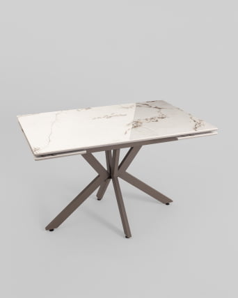 Стол раскладной Мармер 120-180*80*76 см керамика капучино / Marmer_1