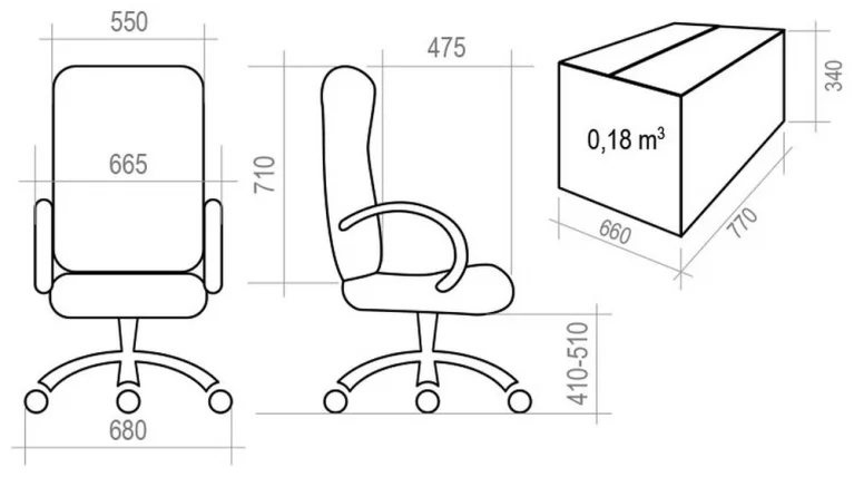 Кресло офисное Гармония ХОМЕ ткань КФ-31/32 Серо-коричневая / HOME_5