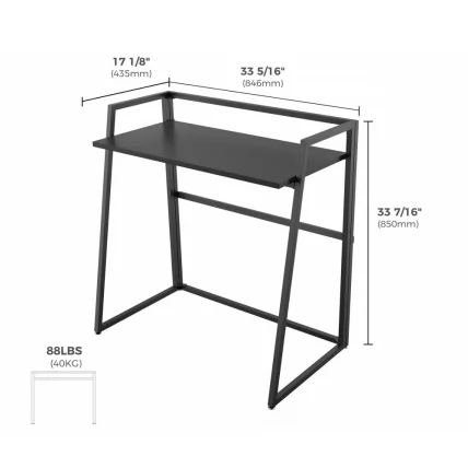 Складной письменный стол Еурека ЕРК-ФД-03Б Блаcк / Eureka ERK-FD-03B Black_2