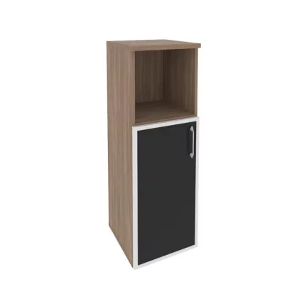 Шкаф средний узкий левый ОНИКС О.СУ-2.2Р(Л) блаcк Дуб Аризона / ONIX O.SU-2.2R(L) black_0