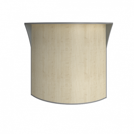 Стойка угловая (радиусный элемент - ХДФ) Рива А.РС-5 Клен/Металлик / Riva_0