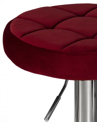 Табурет барный ДОБРИН БРУНО Бордовый велюр МДЖ9-43 / DOBRIN BRUNO MJ9-43_2