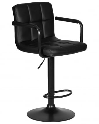 Стул барный ДОБРИН КРУГЕР АРМ БЛАCК (черный) / DOBRIN KRUGER ARM BLACK_1
