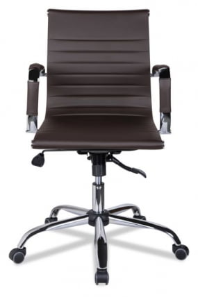 Кресло для персонала CЛГ-620 ЛКСХ-Б Бровн / CLG-620 LXH-B Brown_2