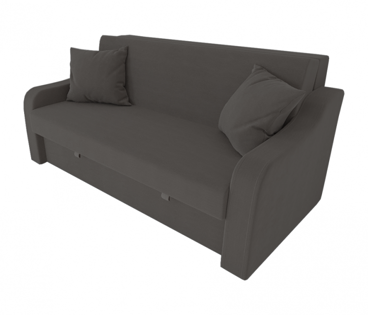 Диван Аккорд Большой (Берхоусе) Цвет фасада: Темно серый Велюто 32; Тип: Прямой; Материал фасада: Металл/Велюр / (Berhouse)_0