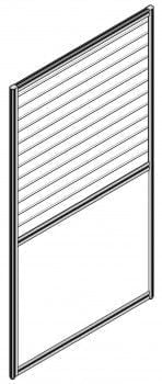 Перегородка со стеклом 1600 мм РАНД РП160СГ70 Легно светлый / RAND RP160SG70_0