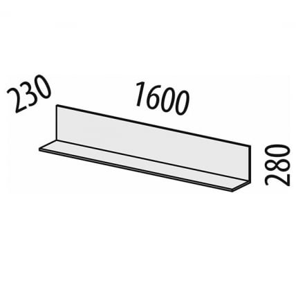 Полка навесная (лев/прав) Джерси 601.28_13