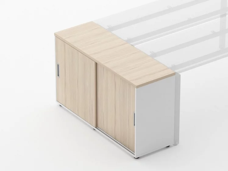 Тумба-купе для рабочего модуля Дека 9.02.125 Туя/Белый / Deka_2