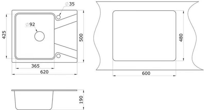 Кухонная мойка ГРАНУЛА 6201 Песок / GRANULA_2