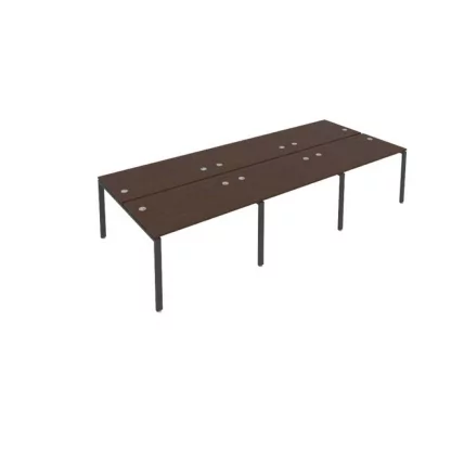 Рабочая станция на 6 раб.места Метал Сйстем Б.СМ-6.2 Венге/Антрацит / Metal System_0