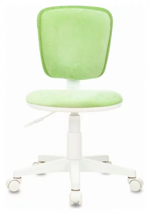 Кресло детское Бюрократ CХ-В204НКС (пластик белый) Зеленый Велвет 81 / CH-W204NX Velvet_2