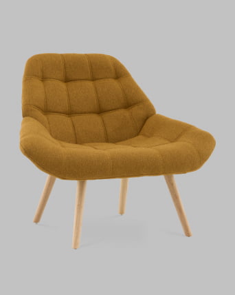 Кресло Олби Квадро горчичный_1