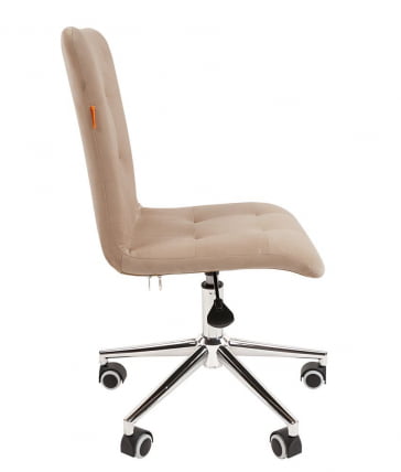 Кресло для оператора CХАИРМАН 030 чроме ткань Т-6 Бежевый / CHAIRMAN chrome T-6_2