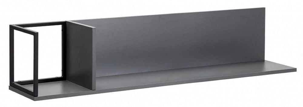 Полка навесная Ситй средняя графит / City_0