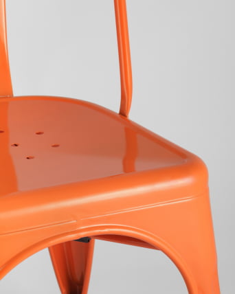 Стул ТОЛИКС с высокой спинкой Оранжевый глянцевый / TOLIX_7
