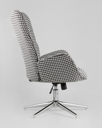 Кресло регулируемое Филадельфия Черно-белое_4