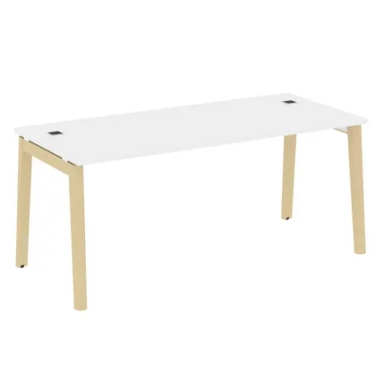 Стол рабочий руководителя ОНИКС ВООД ОВ.СРР-5.8 Белый Бриллиант/Светлый / ONIX WOOD OW.SRR-5.8_0