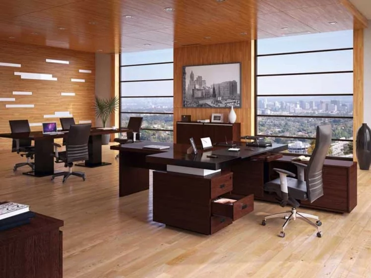 Кабинет руководителя Ливерпоол №6 Темный дуб / Liverpool_0