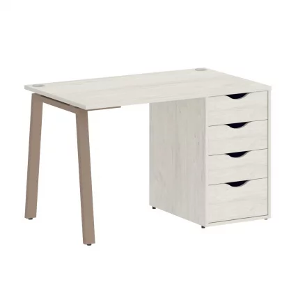 Стол письменный ХОМЕ ОФФИCЕ ВР.СП-3-118.4.А Дуб Наварра/Мокко металл / HOME OFFICE VR.SP-3-118.4.A_0