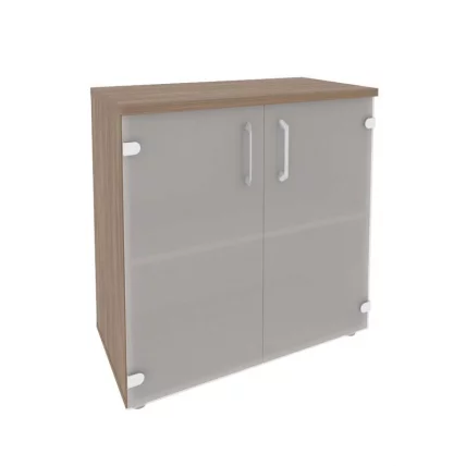 Шкаф низкий широкий (2 низких фасада стекло) ОНИКС О.СТ-3.2 Дуб Аризона / ONIX O.ST-3.2_0