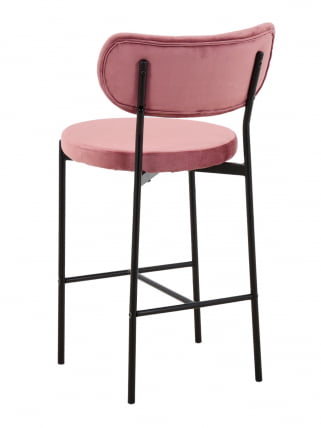 Стул полубарный Барбара (Б) велюр Пыльно-розовый_5
