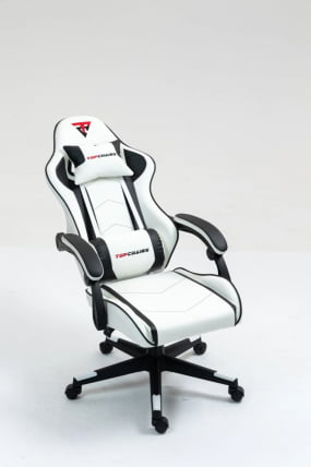 Кресло спортивное ТопЧаирс Шадов бело-черный / TopChairs Shadow_8