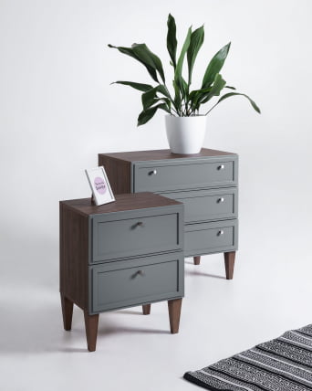 Тумба прикроватная Нортон (ТП) Серый / Norton_10