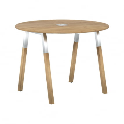 Конференц-стол Форта ФРСТ 1020 Дуб Гамильтон Белый премиум / Forta FRST_0