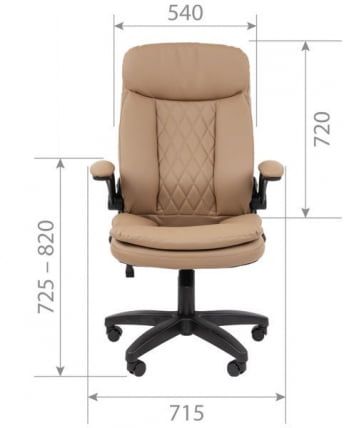 Кресло офисное CХАИРМАН 533 экокожа Черный / CHAIRMAN_3