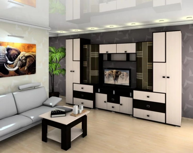 Стол журнальный СН045 Дуб молочный/Венге / SN045_2