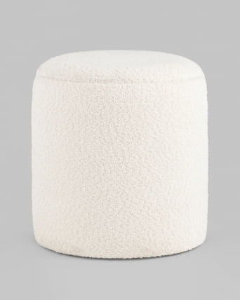 Пуф Такс букле (белый) / Taks_5