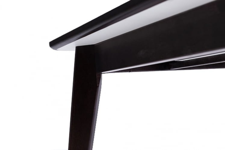 Стол обеденный Пегас 120кс75 Эмаль белая Морилка Орех / 120x75_4