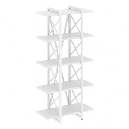 Стеллаж на регулируемых опорах - 5 полок ЛОФТ ВР.Л-МСТ.О-5.4В Металл белый Белый Бриллиант / LOFT VR.L-MST.O-5.4V_0