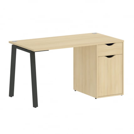 Стол письменный ХОМЕ ОФФИCЕ ВР.СП-3-138.1.А Акация Лорка/Антрацит металл / HOME OFFICE VR.SP-3-138.1.A_0