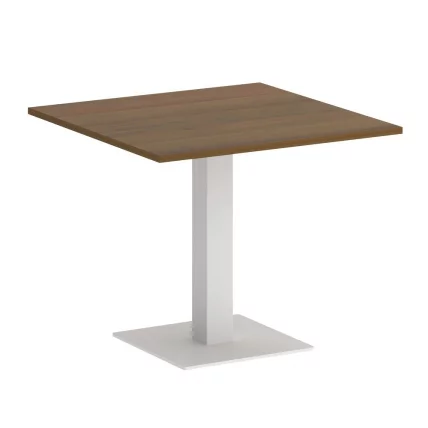 Стол журнальный квадратный ХОМЕ ОФФИCЕ ВР.СП-5-90.2 Орех Гварнери/Белый металл / HOME OFFICE VR.SP-5-90.2_0