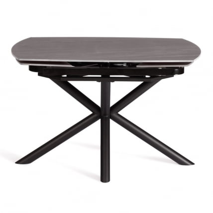 Стол обеденный Винстон/Винстон столешница керамика (матовая) /опоры металл, темно-серый/черный, (120+30+30)кс80кс75 см / Winston/Винстон (120+30+30)x80x75_7