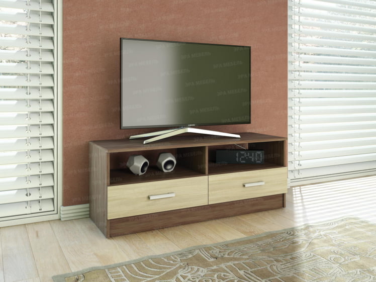 Тумба ТВ 1 Ясень шимо темный/Ясень шимо светлый / TV_2