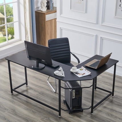 Угловой письменный стол КИВИ Черный БК / KIWI BK_2