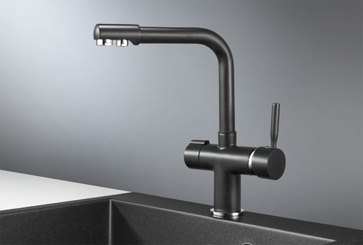 Кухонный смеситель ГРАНУЛА 2088 Черный / GRANULA_1