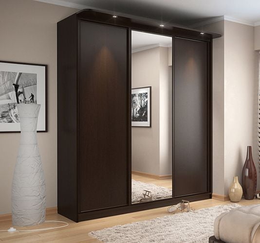 Шкаф-купе 10 Домашний Композиция Венге_0